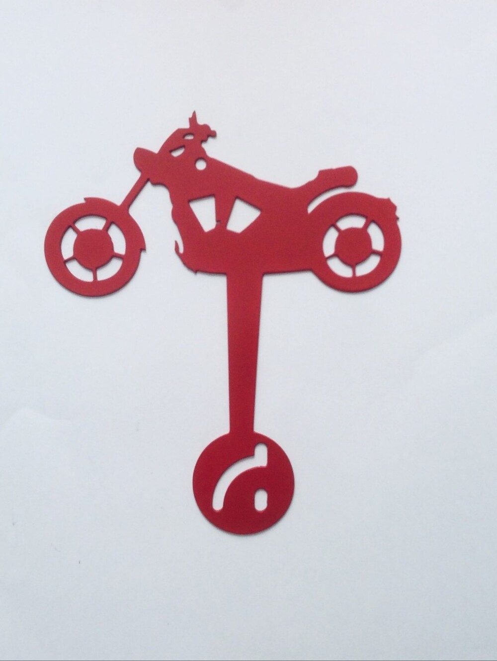 HARLEY DAVIDSON MOTORCYCLE RED STEEL MAILBOX FLAG